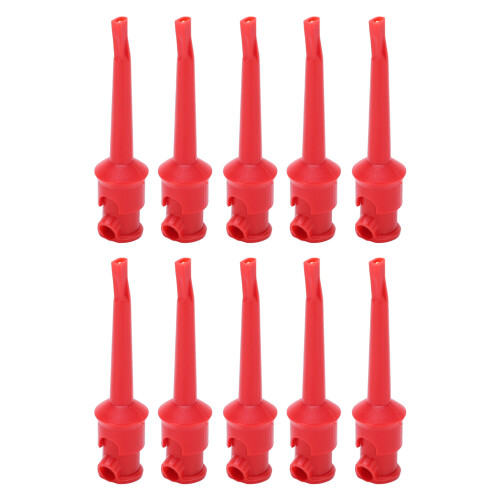 Hook Test Clips For Multimeter Testing, Safety Handle Compression Spring With Threaded Nib Hook Probe Clip For Electronics And Laboratory Work,