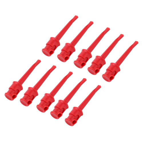 Hook Test Clips For Multimeter Testing, Safety Handle Compression Spring With Threaded Nib Hook Probe Clip For Electronics And Laboratory Work, 1