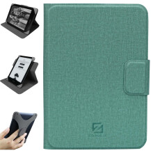 ZhaoCo Universal Detachable Case for 6'' New Kindle 2024/2022, Kobo Nia/Clara 2E / Clara HD, Lightweight Cover with Multiple Viewing Angles - Cyan