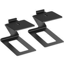 myWall Metal Speaker Stand - Black, Universal Fit, 10 kg Load Capacity, 15 cm Height, Part #4012386137535