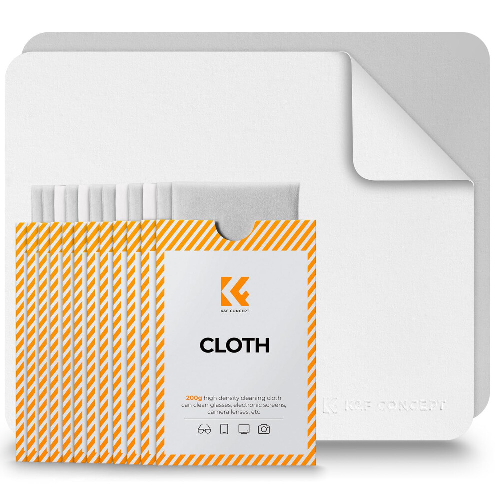 K&F Concept Glasses Cleaning Cloth | Premium Microfiber Cleaning Cloths, Lens Cleaning Cloth For Camera Lenses, Eyeglasses, Screens, Cameras, Tablets
