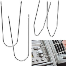 Car Radio Removal Tool Key U & V Shape Universal Radio Removal Keys Car Radio Removal Tool Kit Car Stereo Removal Tools for Easy Access & Repair 4 Pc