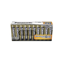 Panasonic EVERYDAY POWER AAA batteries, pack of 20 alkaline batteries, AAA, Micro, LR03, 1.5V, 100% cardboard, plastic-free packaging, batteries for