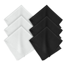 AOOSU Microfiber Glasses Cleaning Cloths 15 * 18CM, 6 Pack Microfibre Cloths of Glasses Cleaner for Phone Screen Camera Lens and Spectacles Washable,