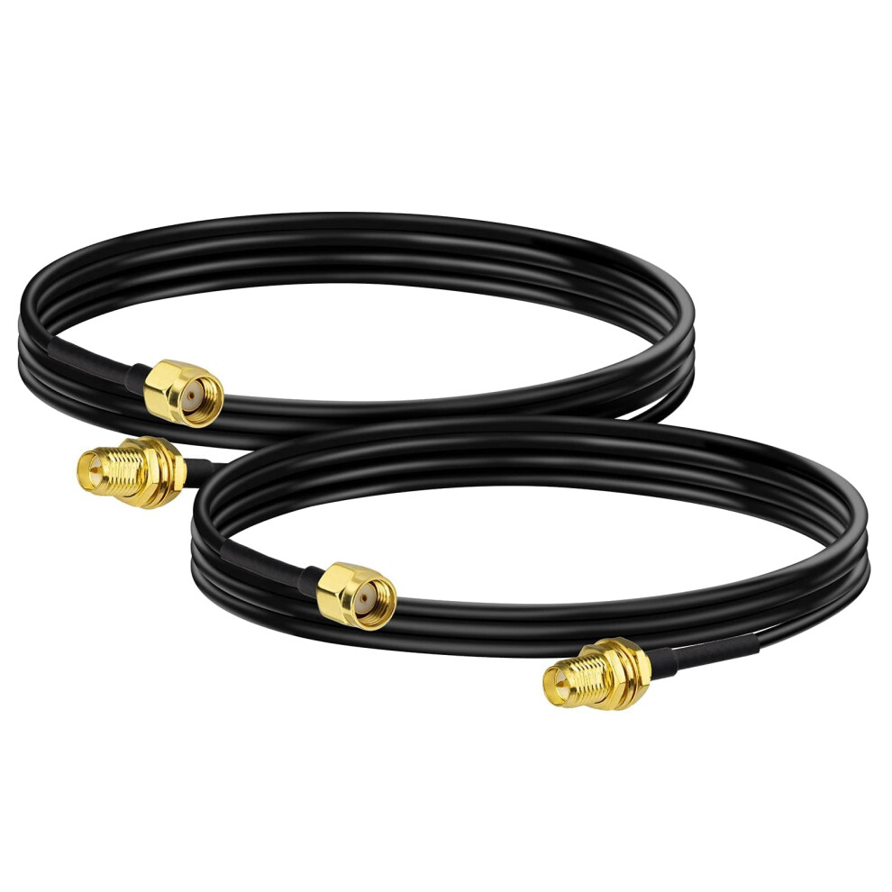 Bingfu Rp-Sma Wifi Antenna Cable 1Meter Rp-Sma Male To Female Bulkhead Mount Rg174 Aerial Cable For Wireless Mini Pci Express Pcie Network Card Gatew 38345968