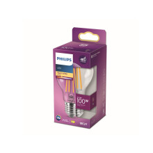 Philips LED Classic A60 Light Bulb [E27 Edison Screw] 10.5W - 100W Equivalent, Warm White (2700K), Non Dimmable