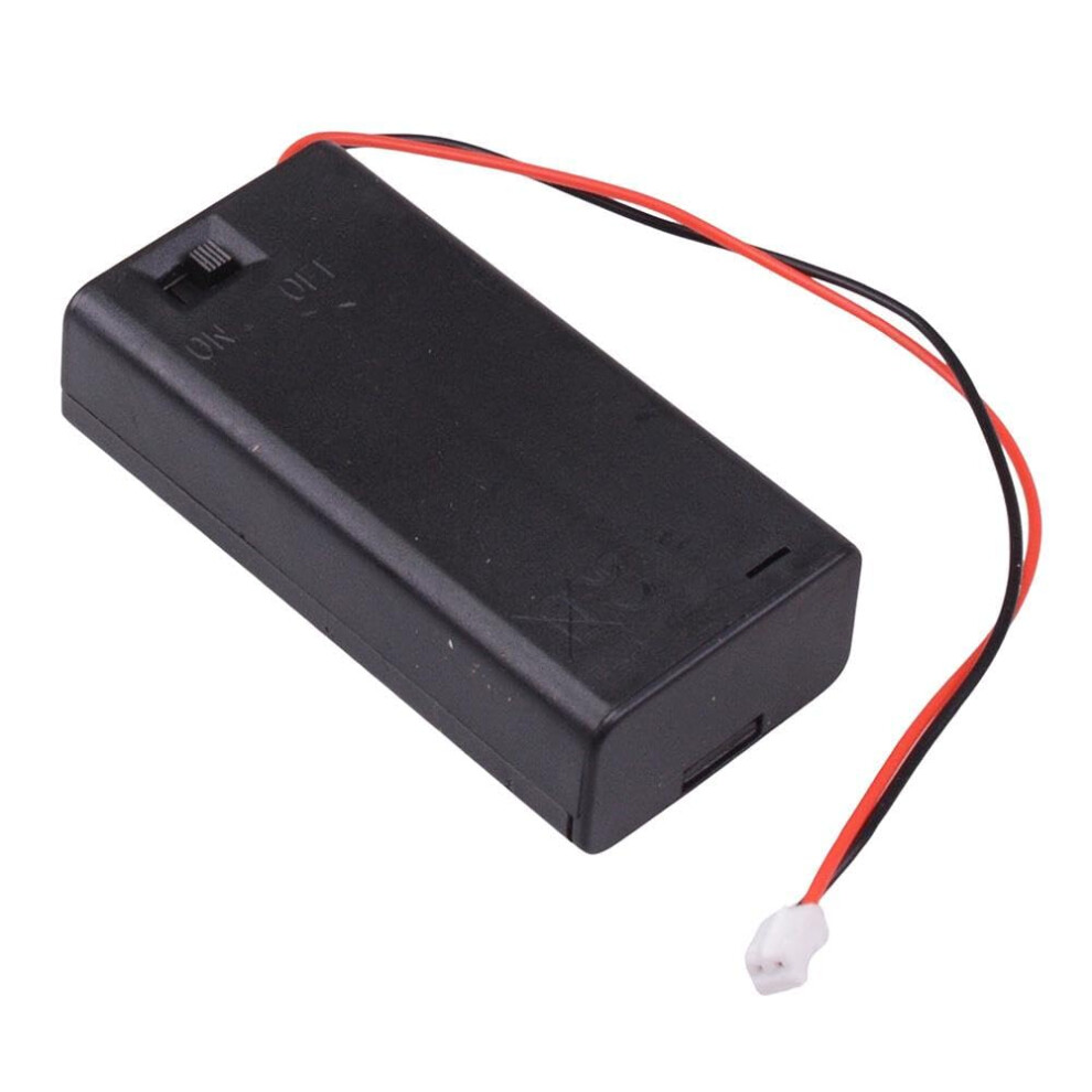 Aa X 2 Enclosed Battery Holder With Switch With 2-Pin Jst Compatible Connector 40703923