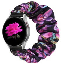 YCHDDER 20mm Elastic Scrunchie Watch Straps for Garmin Forerunner 55/245/Garmin Vivoactive 6/5/3/Venu 2 Plus/Amazfit Active 2/Polar Ignite 3/lgnite 2