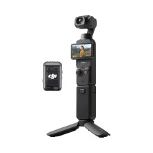 DJI Osmo Pocket 3 Creator Combo, Vlogging Camera with 1'' CMOS & 4K/120fps Video, 3-Axis Stabilization, Face/Object Tracking, Fast Focusing, Mic Incl