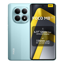 XIAOMI POCO M8, Smartphone 8+512 GB, 6.77" 120Hz FIoW AMOLED Display, Snapdragon 6 Gen 3, 50MP AI Dual Camera System, 7.35mm Sleek 3D-Curved Design,