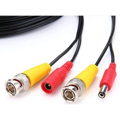 MaxSell BNC Security Camera Cable, 5-50M Length, Compatible with DVR/CCTV/AHD/CVI/TVI Systems, Black (10M) 2