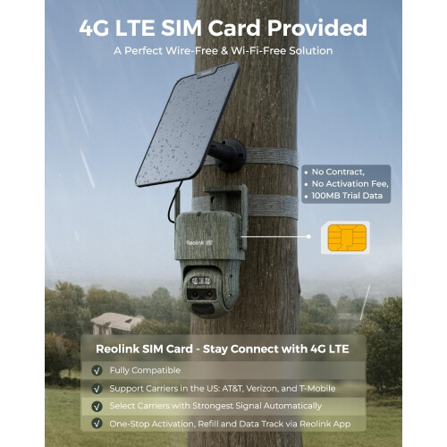 Reolink 4K 4G LTE Cellular Security Camera Outdoor 1