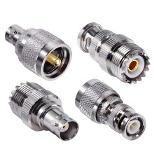 TUOLNK BNC to UHF Adapter Kit - Male to Female RF Coax Connector for CB Radio/Extension Cable - PL259 SO239 Adapter - 4 Set