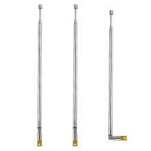 VooGenzek 3 PCS 65cm 4 Section Replacement Telescopic Aerial Antenna, DAB FM Antenna Replacement, Portable Radio Antenna, for DAB AM/FM Stereo Recept