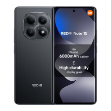 XIAOMI Redmi Note 15, Smartphone 6+128 GB, Massive 6000mAh Battery, Water Resistance, 108MP Super-clear Camera, 6.77" FHD+ Display, Black, Warranty 2