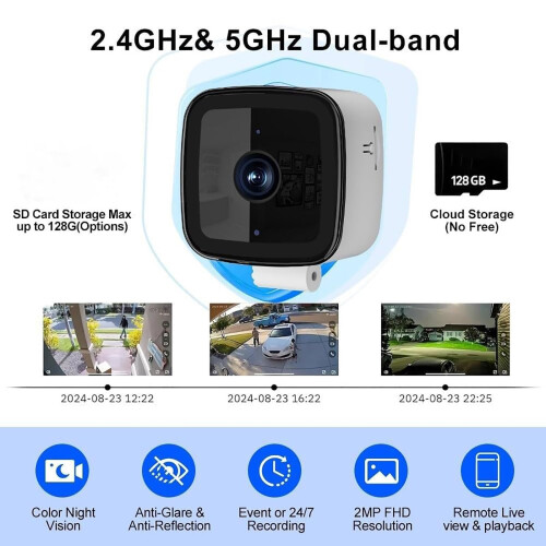 Safeview Window Camera, Protect Your Home, Window Security Camera, Safe View Cameras with Night Vision & Motion Detection, Security Camera for Outdoo 2