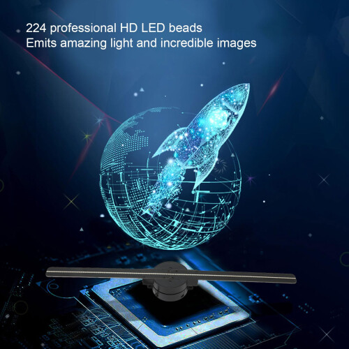3D Hologram Fan WiFi Projector, 224 LED Light Bead 2