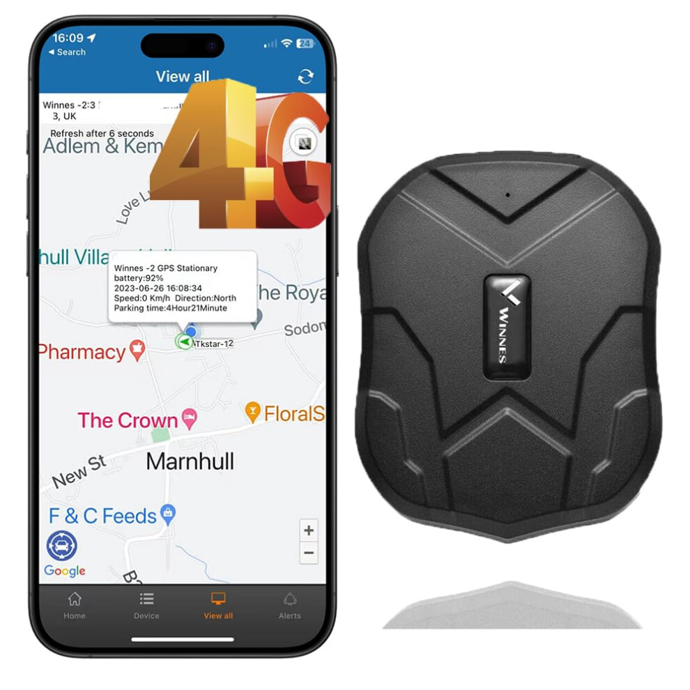 Winnes Gps Tracker Car Without Subscription Magnetic Vehicle Trackers 4G No Monthly Fee Long Life Wireless Gps Locator Android Ios Car Tracker Big Ba 83385513