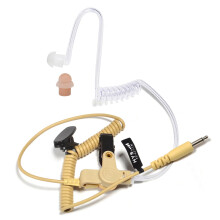 HYS 3.5mm Receive/Listen Only Covert Acoustic Tube Headset Earpiece for Smartphone, Two-Way Radios, Transceivers and Radio Speaker Mics Jacks (Type 4