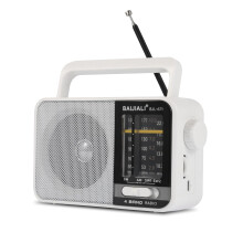 Portable Battery Radio - Retro AM/FM/SW Transistor Radio with 5W Speaker | USB-C & Battery Powered for Emergency, Camping & Home | Rechargeable | Eas