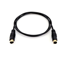 JZK 1m 4pin S Video cable male to male SVHS 4 pin S-Video lead, gold plated 4P TV AV connection S-VHS cord wire for TV, HDTV, DVD, VCR, camcorder, ga