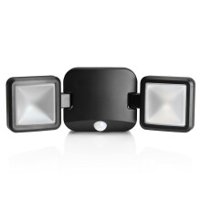 Auraglow Outdoor Wireless Battery Operated LED Motion Activated PIR Sensor Spotlight Twin Security Light