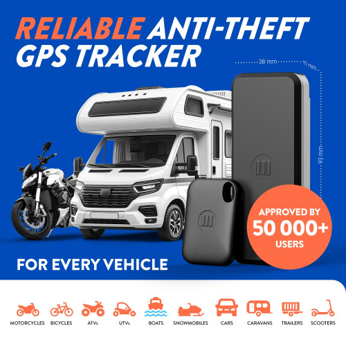 Monimoto 9 Motorcycle GPS Tracker and Alarm with D 1
