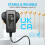 9V 0.5A/500mA 1.8M Long Power Supply Adapter, AC 1 3