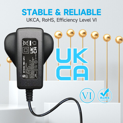 9V 0.5A/500mA 1.8M Long Power Supply Adapter, AC 1 2