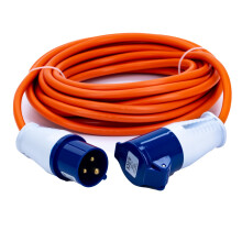 Status 10 Metre Heavy Duty Extension Lead, 2.5mm Core Cable, 16A 230V IP44 Rated for Camping, Caravan, Motorhome or Site Use, Weatherproof Outdoor Po