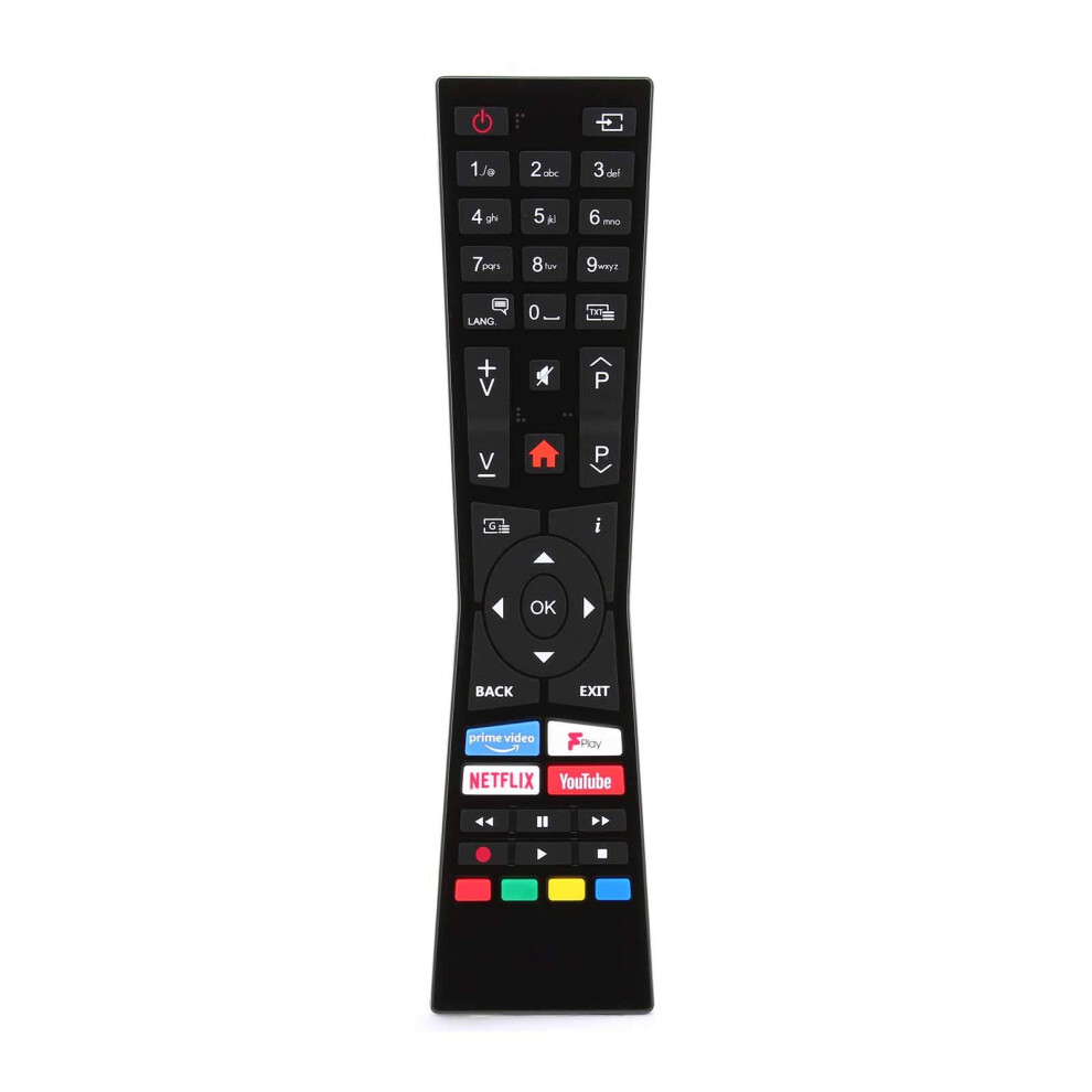 Remote Control With Prime Video Netflix Youtube Freeview F Play Buttons Compatible For Currys Jvc Rmc3338 30102235 Rc43101p Smart Led Lcd Tvs - 10 Me 96502020