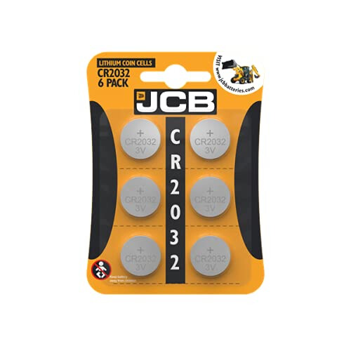 JCB JCB Specialty 2032 Lithium Coin Battery 3V, Pack O