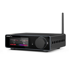 AIYIMA A80 Power Amplifier DAC with PFFB TPA3255D2 Stereo HiFi 2.0 Channel Class D Bluetooth Amp 300Wx2 ESS9038Q2M Decoder Mini desktop amp with PC-U