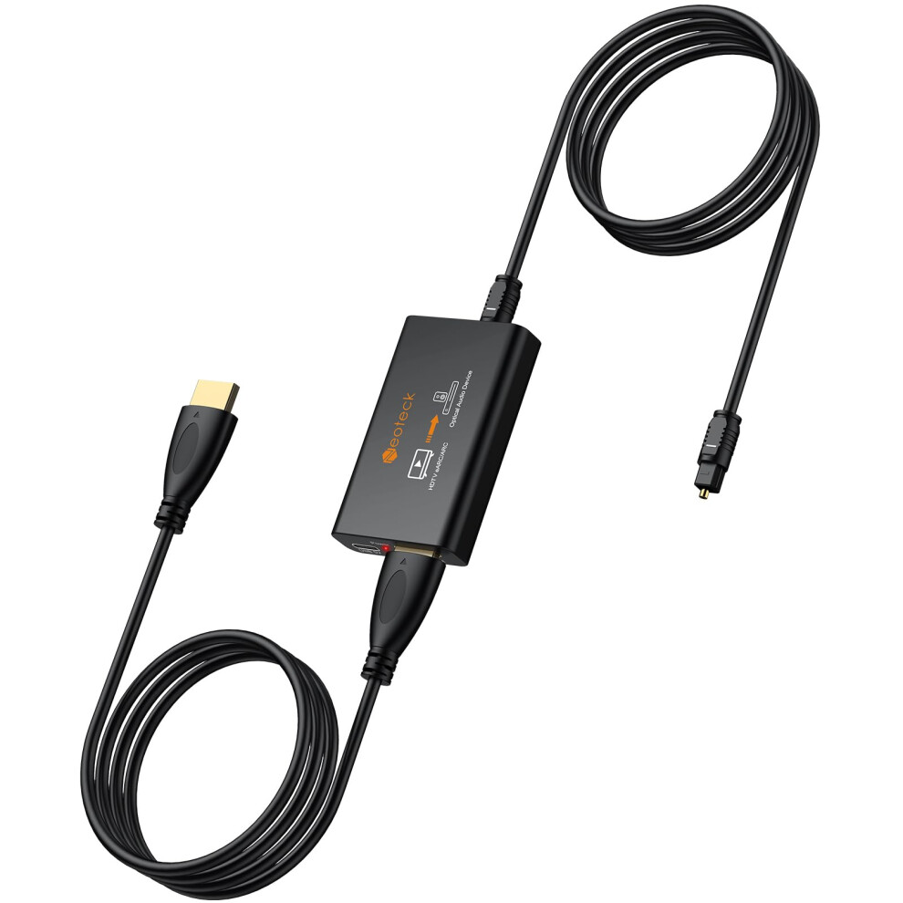 Neoteck Arc/Earc Audio Extractor, Hdmi Acr Audio To Optical Extractor With Supports Pcm 2.0, Dolby 5.1, Dts 5.1, 24Bit/192Khz, Plug And Play, Suitabl 42691471