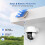 Solar Security Camera Outdoor Wireless, 2K 360 Pa 3