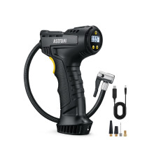 AstroAI Car Tyre Inflator Air Compressor, USB Rechargeable Battery Cordless Tyre Inflator, 150PSI Portable Handheld Tyre Pump Digital with Torch and