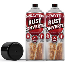 SPRAYTEKK Rust Converter Spray | 400ml | Epoxy-Based Neutralizer & Corrosion Inhibitor | Transforms Rust into a Stable, Protective Surface | Ideal fo
