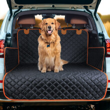 JOEJOY Car Boot Protector - Boot Liner For Dogs Non-Slip | Dog Car Seat Cover Scratchproof & Dirt Resistant | Side & Bumper Protection | Adjustable S