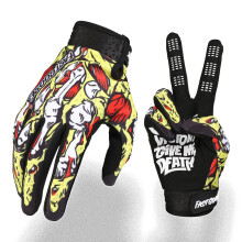 Fast passion Skeleton-Paw Motorcycle Gloves for Men&Women,Cycling Glove Breathable Dirtbike Glove for ATV MTB Motocross Racing (Yellow01, XL)