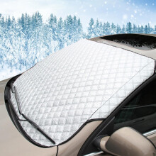 Car Windscreen Cover,Front Windshield Cover for Cars,Foldable Car Windscreen Frost Protector,Snow Cover,Anti Ice Sun UV Dust Waterproof Resistant for