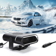 ZHUJIECAO Car Heater, 150W 12V Portable Car Heater, 360 Rotatable Demister, car heaters that plug into cigarette, plug in car heater, Fast Heating D