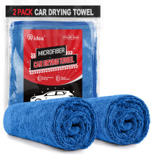 AIDEA Microfibre Drying Towel Pack of 2, Car Cleaning Cloths, Scratch-Free, Strong Water Absorption Drying Towel for Cars, SUVs, RVs, and Trucks 60 x