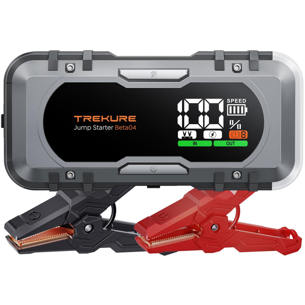 Trekure Jump Starter Power Pack 6500A, 12V Car Battery Booster Jump Starter(All Gas/12L Diesel), Car Starter Power Bank With 65W Quick Charge, Jump P 38510724
