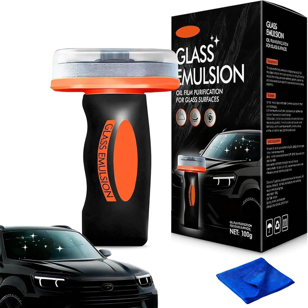 Q4 Glass Guard,Glass Cleaner,Windscreen Cleaners,Car Glass Oil Film Remover Brush,Hand-Held Glasss Emulsion Cleaner,Automotive Oil Film Cleaning Brus 83716546