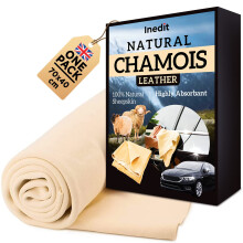 NEDIT Chamois Leathers For Cars - Shammy Leather Cloth - XL 2800 cm² (70x40cm) Professionnal Natural - Ultra Absorbent Sheep Skin - For Cars And Ever