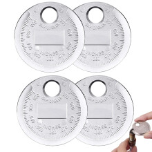 Youzzei 4PCS Spark Plug Gap Tool, Spark Plug Gauge from 0.5 to 2.55mm/ 020" to 0.100", Zinc Alloy Vehicle Spark Plug Measuring Tools for Universal Ga