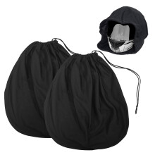 ANTREATU 2 Pack Motorcycle Helmet Bag with Drawstring, Ski Helmet Bag - 44cm x 42cm Motorbike Helmet Cover, Durable Polyester Fleece Cover for Motorc