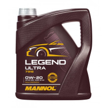Mannol 5 Litre Legend Ultra 0W-20 Engine Oil 7918 ILSAC GF-6A Premium Bi-Synthetic PAO And Ester Technology