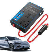 1500W Car Power Inverter - USB Charging Ports, 12V/24V Universal Converter, Fast Charging, Car Charger Inverter with USB C, UK Compatible Safe and St