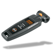 SKS GERMANY AIRCHECKER (AV/SV) 2nd generation compressed air tester for bikes (high measuring accuracy, valve connection: AV & SV, digital & illumina
